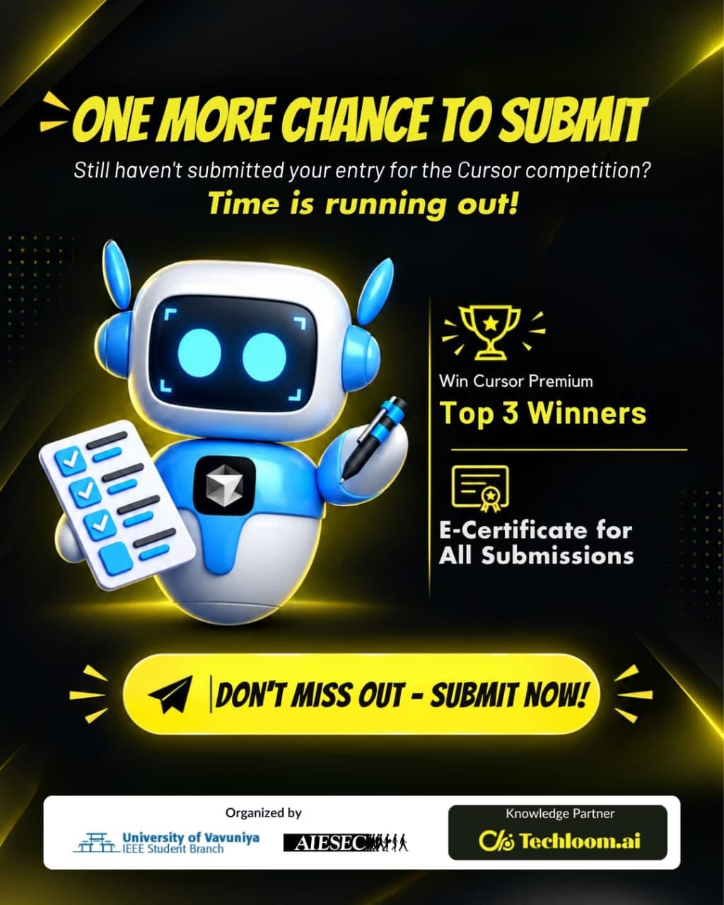 Deadline graphic for Cursor session portfolio submissions